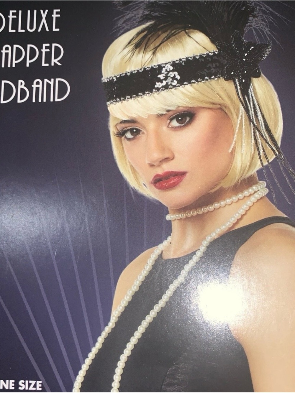 1920s Gatsby Style Flapper Beaded Headband Headpiece Halloween Party Mol Sequel